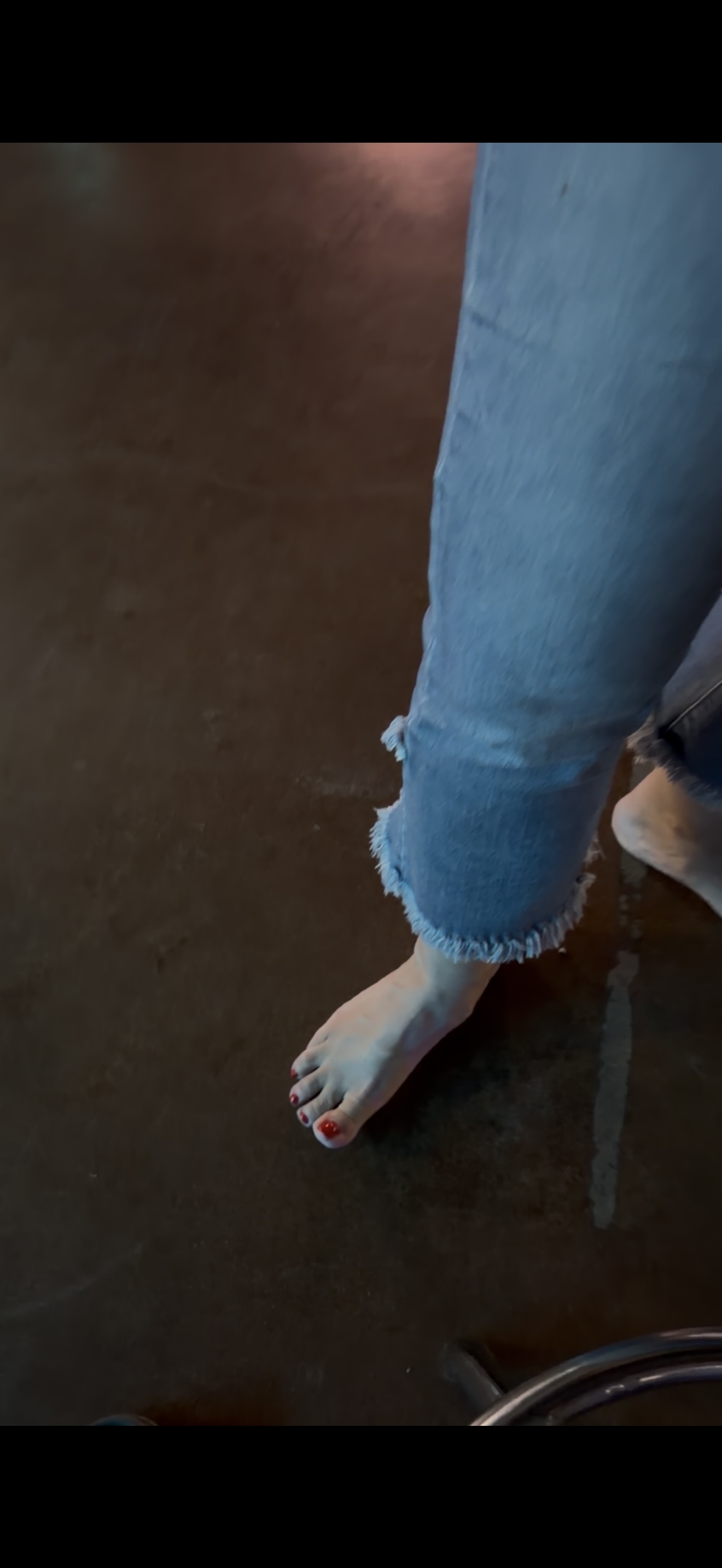 Amber's toes on the dance floor at Cocktails